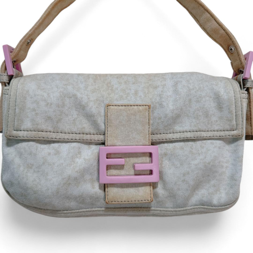 Fendi - Mamma Baguette Gray Handbag Shoulder Bag