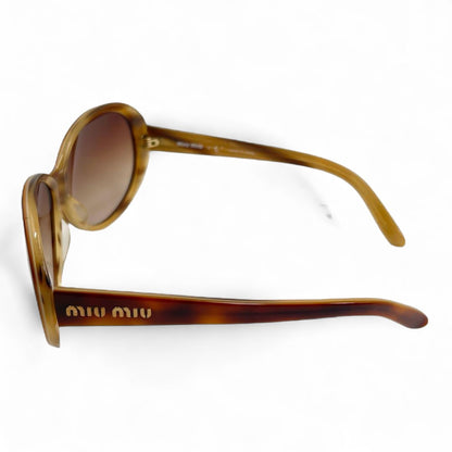 Miu Miu - Brown Sunglasses Demi Brown Cord Case