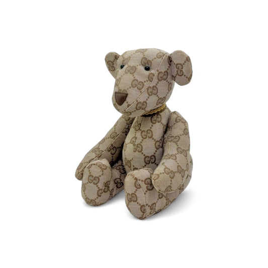 Gucci - teddy bear beige brown gg monogramm doll