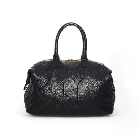 Yves Saint Laurent - M vintage black leather handbag YSL